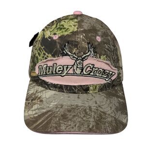 Muley Crazy Strapback Hat Camo Ladies Fit One Size Realtree MAX-1